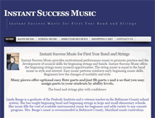 Tablet Screenshot of instantsuccessmusic.com